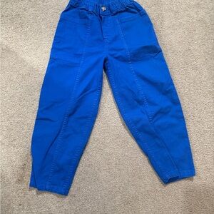 Hanna Andersson blue barrel pants size 6